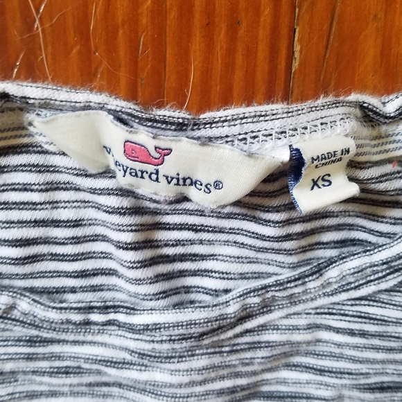 VINEYARD VINES Striped Cotton Tee XS - Picture 2 of 3